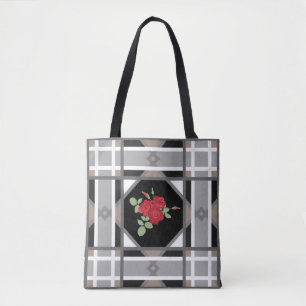 Bolsa Tote Rosas vermelhas, retrato