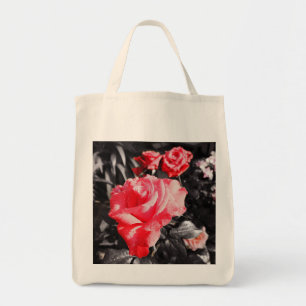 Bolsa Tote Rosas Vermelhas Românticas