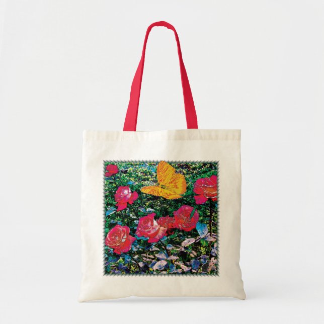 Bolsa Tote Rosas Vermelhas Rosas Vermelhas (Frente)