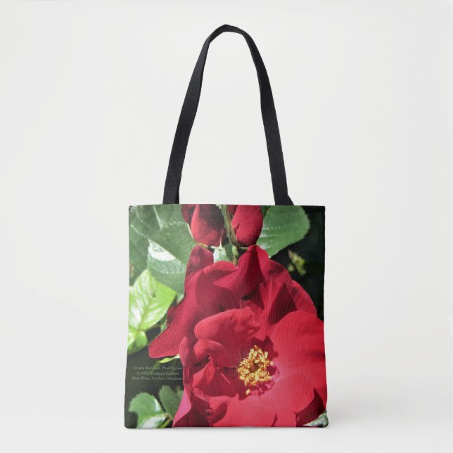 Bolsa Tote Rosas vermelhas simples (Frente)