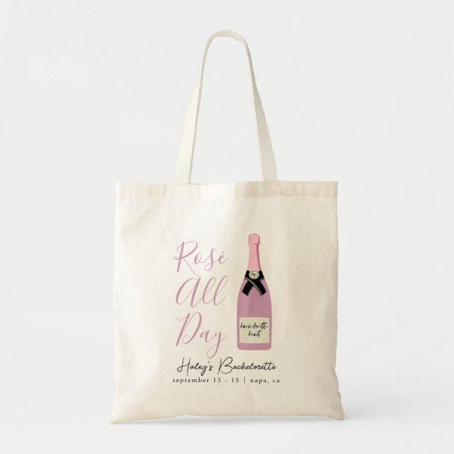 Bolsa Tote Rose All Day Napa Winery Bachelorette (Frente)