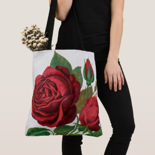 Bolsa Tote Rose Print Rochester Litografia e Companhia de Imp