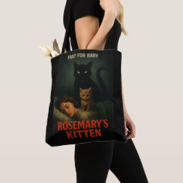 Bolsa Tote Rosemary’s Kitten – Vintage Horror Cat Parody