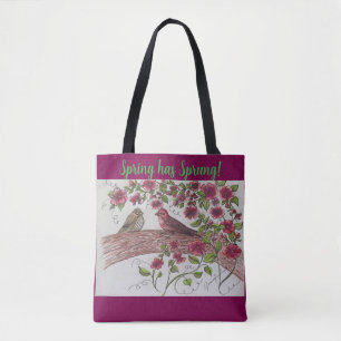 Bolsa Tote Rosie Rosa Finches Toolé