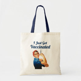 Bolsa Tote Rosie the Riveter Covid- 19 Vacina Vacinada