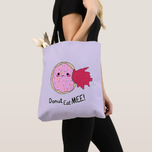 Bolsa Tote Rosquinha De Jam Kawaii Me Come