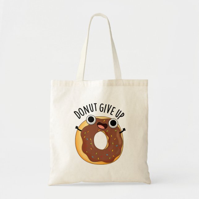 Bolsa Tote Rosquinha Desiste de um Comida engraçado (Frente)