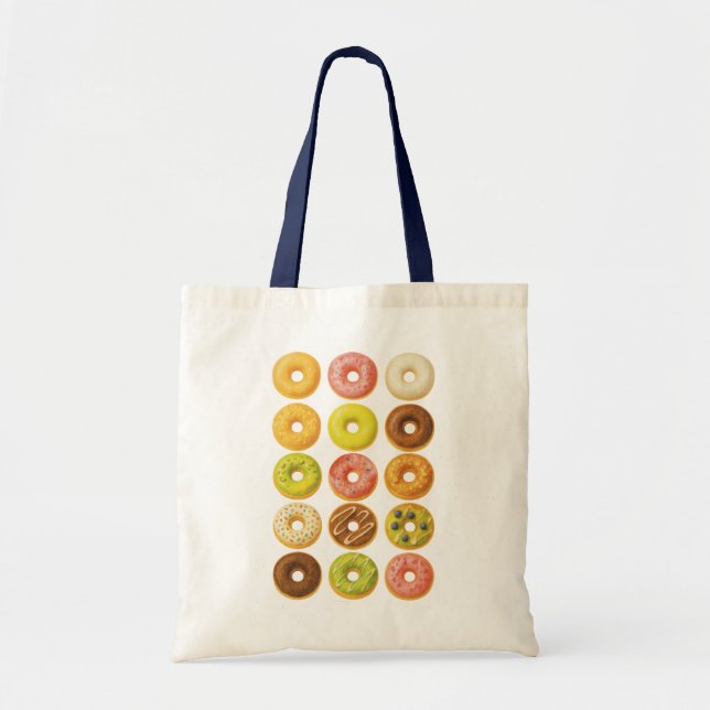 Bolsa Tote Rosquinha Preocupada, seja feliz! (Frente)
