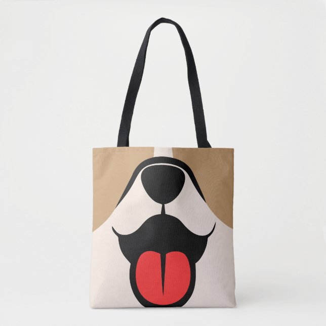 Bolsa Tote Rosto de Cachorro (Frente)