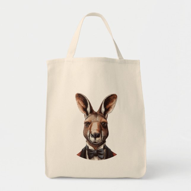 Bolsa Tote Rosto de Canguru (Frente)