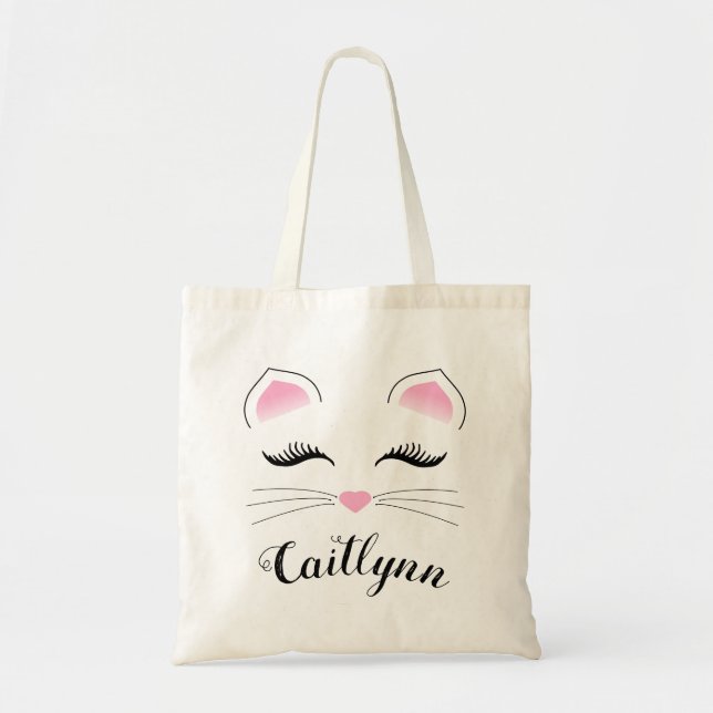 Bolsa Tote Rosto de Gato de Gama (Frente)