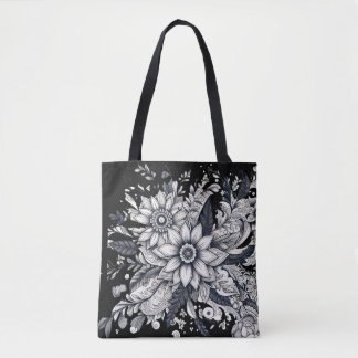 Bolsa Tote rosto de mulher abstrato