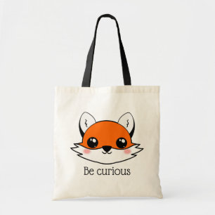 Bolsa Tote Rosto De Raposa Bonita Seja Curioso