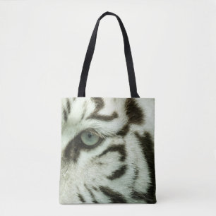 BOLSA TOTE ROSTO DE TIGRE BRANCO