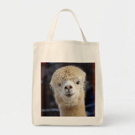 Bolsa Tote Rosto fofo de alpaca      