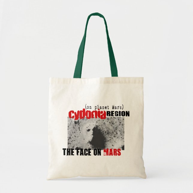 Bolsa Tote Rosto humano no planeta Marte (Frente)
