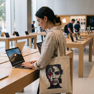 Bolsa Tote Rosto Pintado Rebelde