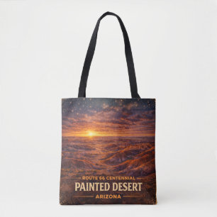 Bolsa Tote Rota 66 Centenário Horizonte do Deserto Pintado