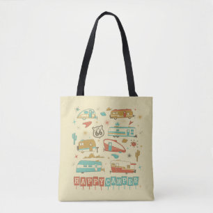Bolsa Tote Rota 66 Happy Camper