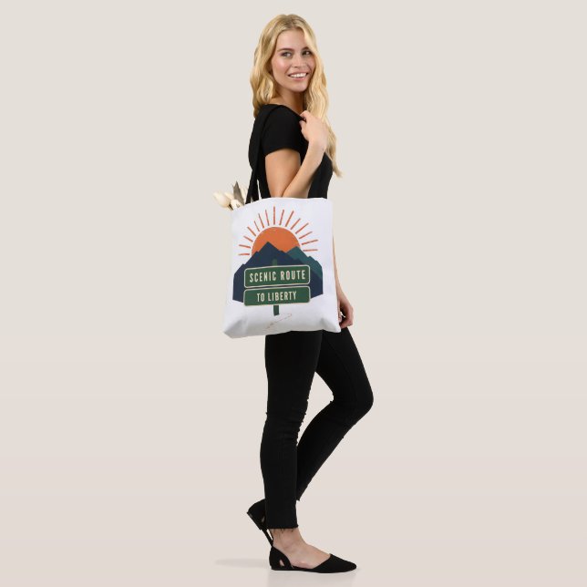 Bolsa Tote Rota Cênica para a Liberdade (No(a) Modelo)