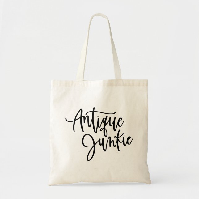 Bolsa Tote Roteiro de Amante de Antiguidades Chic (Frente)