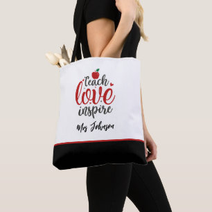 Bolsa Tote Roteiro Moderno Ensina Amor Inspira Professor