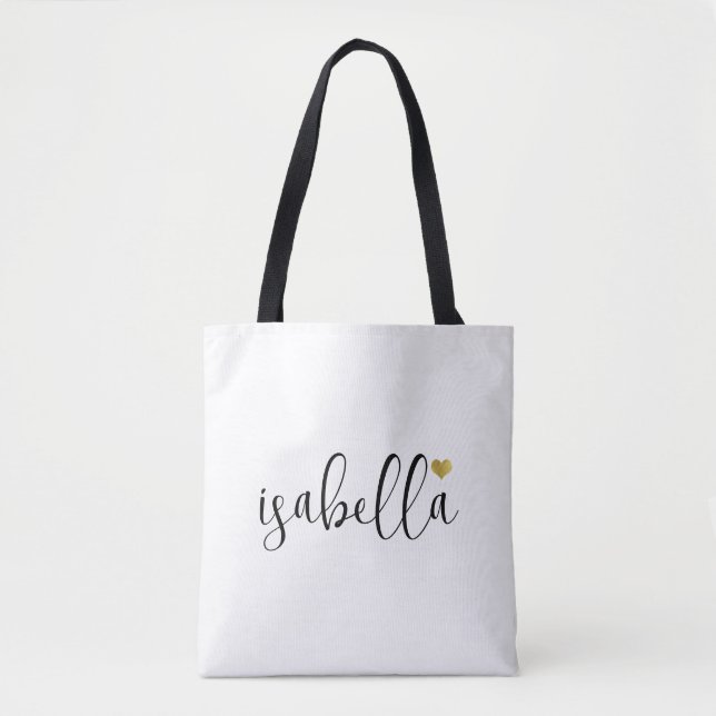 Bolsa Tote Roteiro personalizado para madrinha  (Frente)