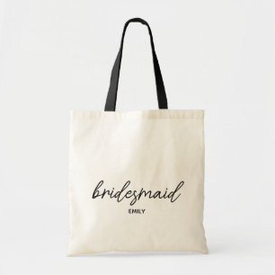 Bolsa Tote Roteiro Simples e Elegante Nome Personalizado das