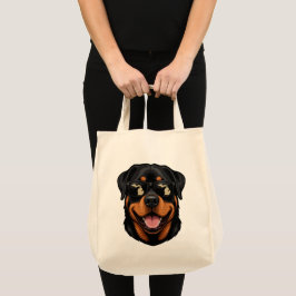 Bolsa Tote Rottweiler de Michigan Usando Óculos de Sol