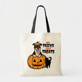 Bolsa Tote Rottweiler Halloween Sem Truques Apenas Tratamento
