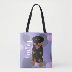 Bolsa Tote Rottweiler Personalizado 
