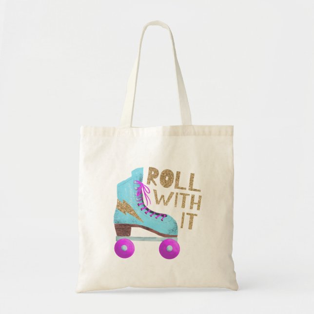 Bolsa Tote ROTULAGEM COM ELE | Cotação Skate do cilindro (Frente)