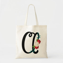 Bolsa Tote Rotule A com design floral do vintage e atrativo