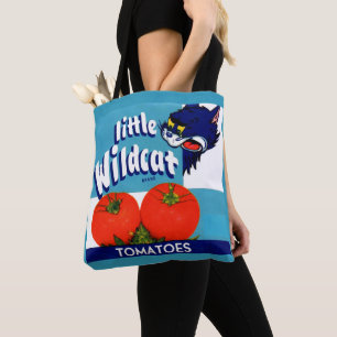Bolsa Tote Rótulo da caixa de tomate Wildcat
