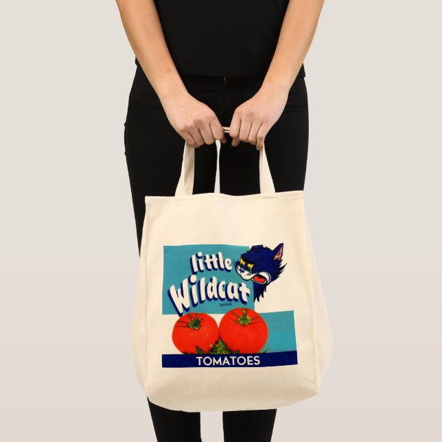 Bolsa Tote Rótulo da caixa de tomate Wildcat (Frente (produto))