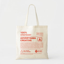 Bolsa Tote Rótulo de Cuidados de Design Gráfico Kean MGC