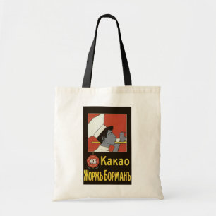 Bolsa Tote Rótulo de Produto Antigo, Kakao Chocolate Quente R