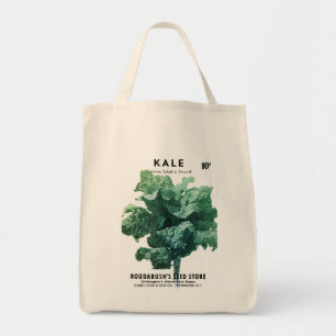 Bolsa Tote Rótulo do Pacote de Sementes de Kale