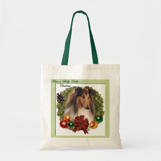 Bolsa Tote Rough Collie Christmas Gifts (Frente)