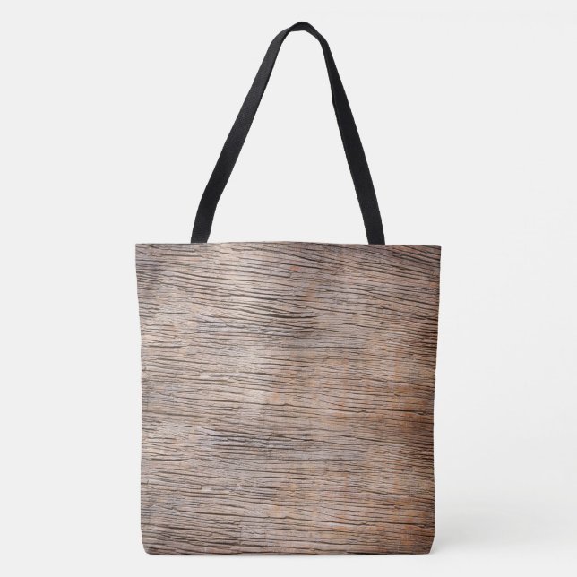 Bolsa Tote Rough Faux Wooden Plank (Frente)