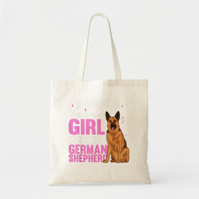 Bolsa Tote Roupa de german shepherd de Cachorro para Mulheres (Frente)