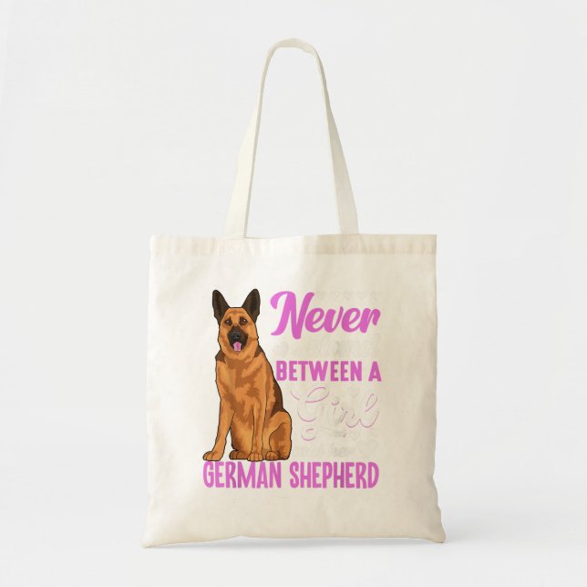 Bolsa Tote Roupa de german shepherd de Cachorro para Mulheres (Frente)