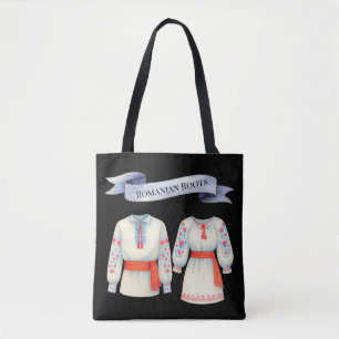 Bolsa Tote Roupas romenas, roupa tradicional