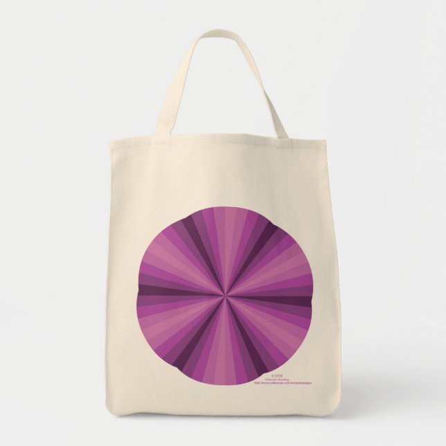 Bolsa Tote Roxa Ilusão Óptica (Frente)