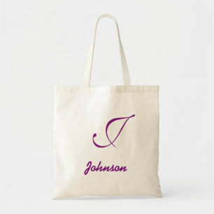 Bolsa Tote Roxo conhecido personalizado da lavanda do