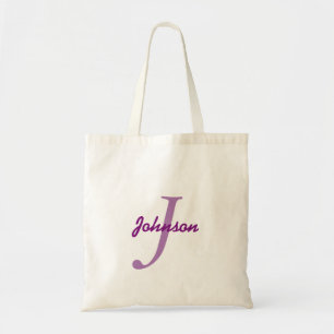 Bolsa Tote Roxo conhecido personalizado da lavanda do