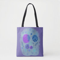 Roxo de Arte de Flor Moderno Abstrato