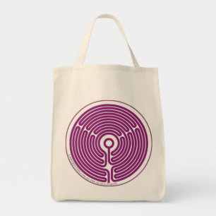 Bolsa Tote roxo do circuito dos terços 11 do labirinto