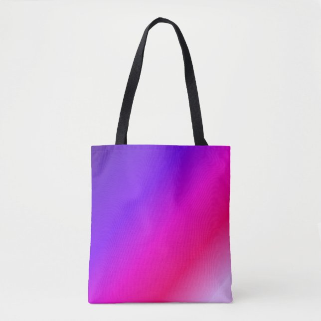 Bolsa Tote Roxo e Rosa Mistos (Frente)