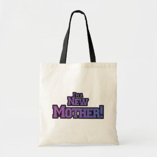 Bolsa Tote Roxo eu sou camiseta novo e presentes de uma mãe